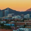 A Mountain at sunset